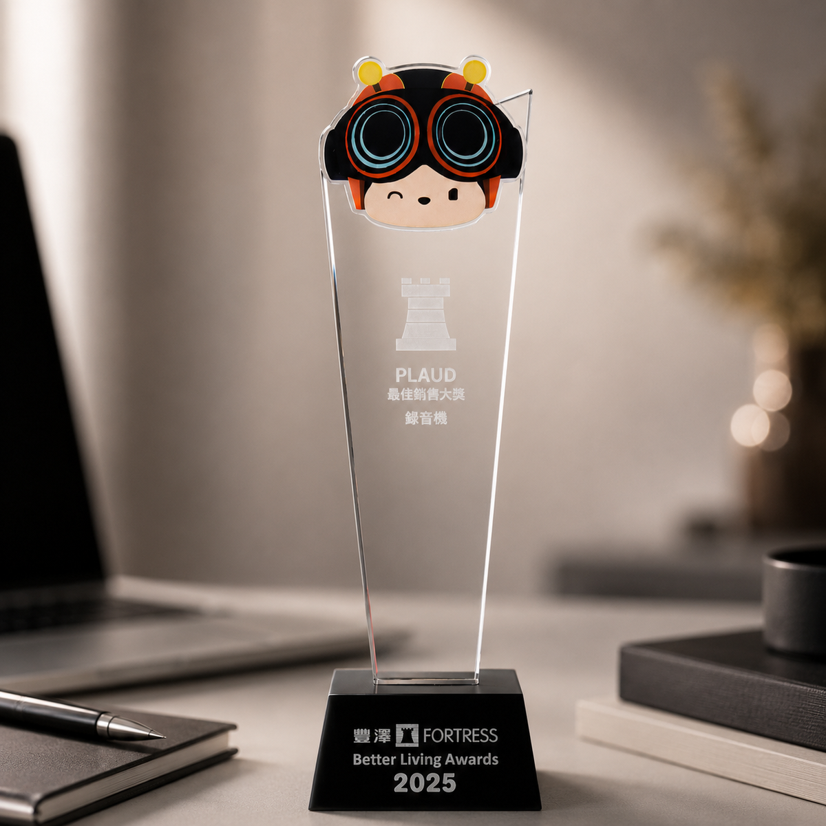 Plaud 榮獲 Fortress 豐澤「Better Living Awards 2025 最佳銷量大獎」